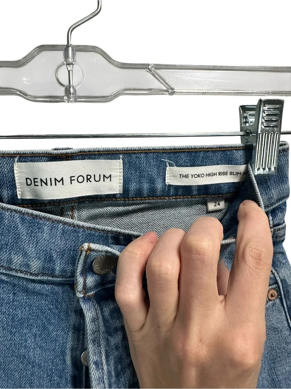 Aritzia Denim Forum The Yoko High Rise Slim Jeans